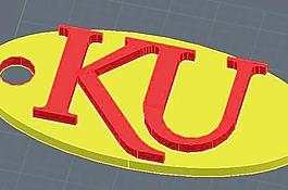 勘萨斯大学的钥匙扣/离岸价格- k.u.