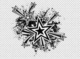 散开五角星AE视频模板