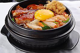 鸡柳肉松石锅饭