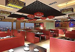 火锅店 大厅