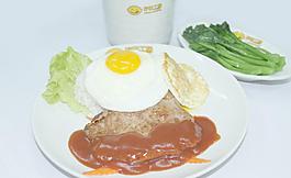 牛扒饭图片