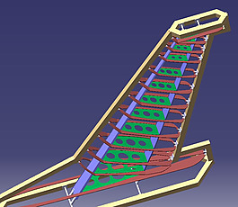 地球设计模板飞机素材双尾翼小型飞机naca 0012水平尾翼飞机,翼,尾翼