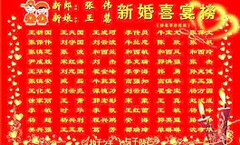 结婚喜宴榜图片