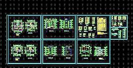 四层平屋顶现代风格别墅设计施工图