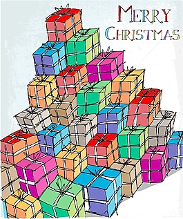 礼品盒矢量插画