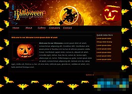 万圣节整蛊节日css模板