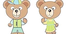 卡通小熊矢量素材