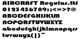 AIRCRAFT 英文字体下载