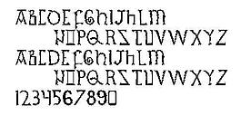 British Outline Majuscules 英文字体下载