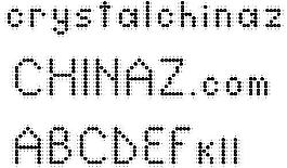 crystal 英文字体下载