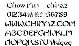 Chow Fun 英文字体下载