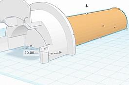 Ultimaker 2灯丝支架为直径较小的孔的卷轴