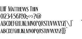 LHF Matthews Thin 英文字体下载