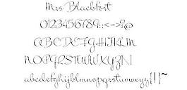 Mrs Blackfort 英文字体下载