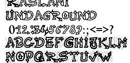 Raslani Undaground 英文字体下载
