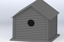 小木屋的鸟舍