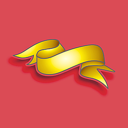 时尚的丝带或旗帜背景设计