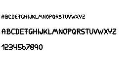 309 数字字体