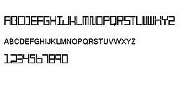 486 数字字体