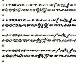 精美饰品图形字体 图形设计字体 图形字体下载