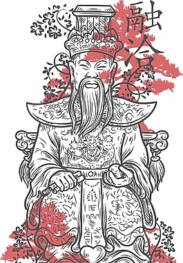 矢量汉字T恤设计