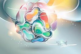 潮流幻彩图形矢量素材2