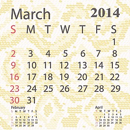 2014三月日历白化蟒蛇皮