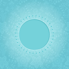 观赏圆形花边帧背景为庆祝活动