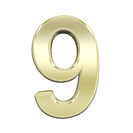 一个闪亮的金色字母集