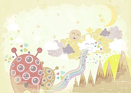 有趣的背景矢量插画