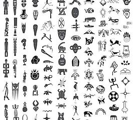 非洲元素矢量素材