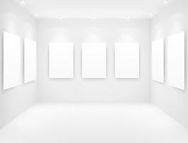 画廊展示背景矢量素材12