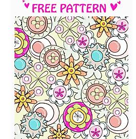 卡通花纹矢量素材3