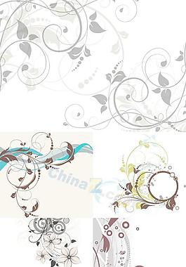 花卉插图设计矢量素材
