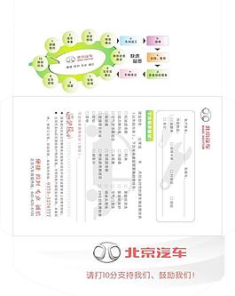 北京汽车信封 北汽