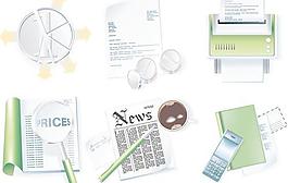 办公用品用具矢量图