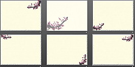 梅花PPT背景模板