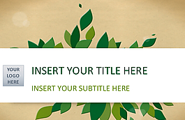 自然幻灯片模板