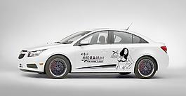 科鲁兹车贴