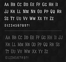 HaginCaps英文字体