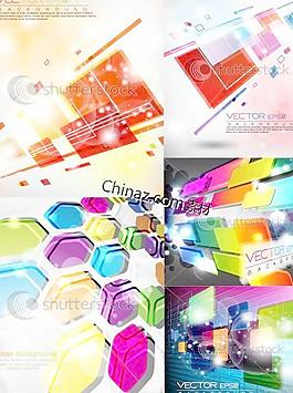 创意视觉冲击背景矢量图