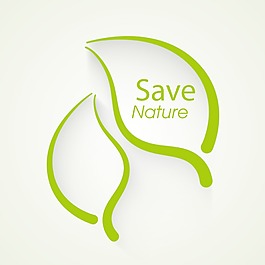 随着绿色的叶子说明保存自然观