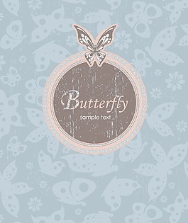 与蝴蝶矢量画背景