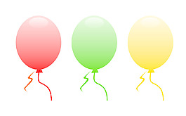 三个气球
