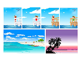 卡通矢量风景之二十