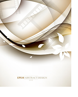 素雅胶片花纹背景矢量素材