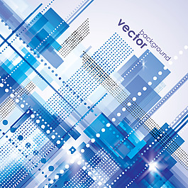 矢量蓝色酷炫科技背景