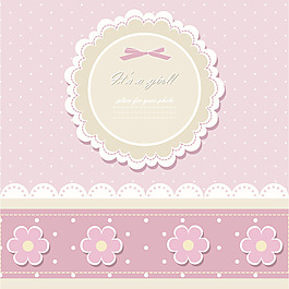 矢量素材可爱花纹背景