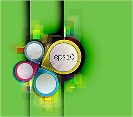 矢量素材绚彩儿童画