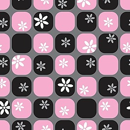 矢量花卉纹样壁纸背景